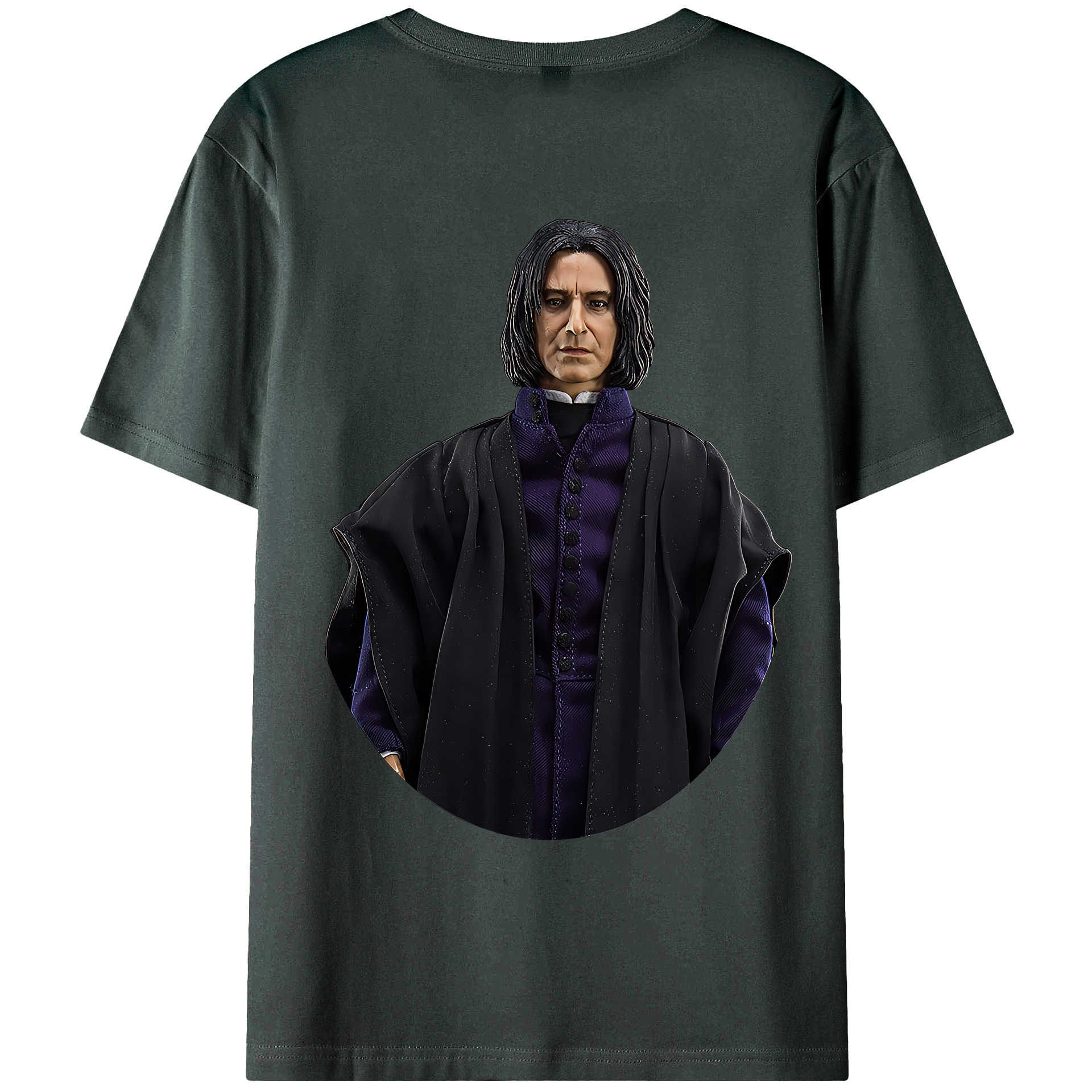 （画像用） Harry Potter ハリー・ポッターシリーズ 綿100％ メンズ半袖Tシャツ（バックプリント） 通気性